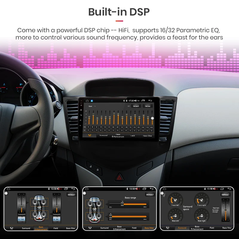 Junsun V1 pro 4G+ 64G Android 9,0 DSP для Chevrolet CRUZE 2009-2011 2012- Автомобильный Радио Мультимедиа Видео плеер gps RDS 2 din dvd