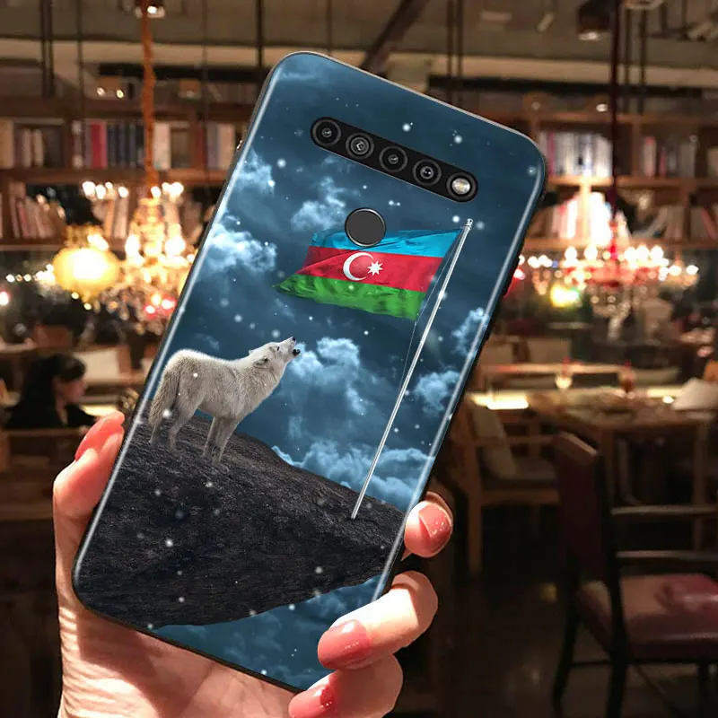 

Azerbaijan flag for LG G8 G8S G8X V30 V35 V40 V50 V60 ThinQ Q60 K40 K50 K30 K41 K51 K61 K71 K22 Black Phone Case