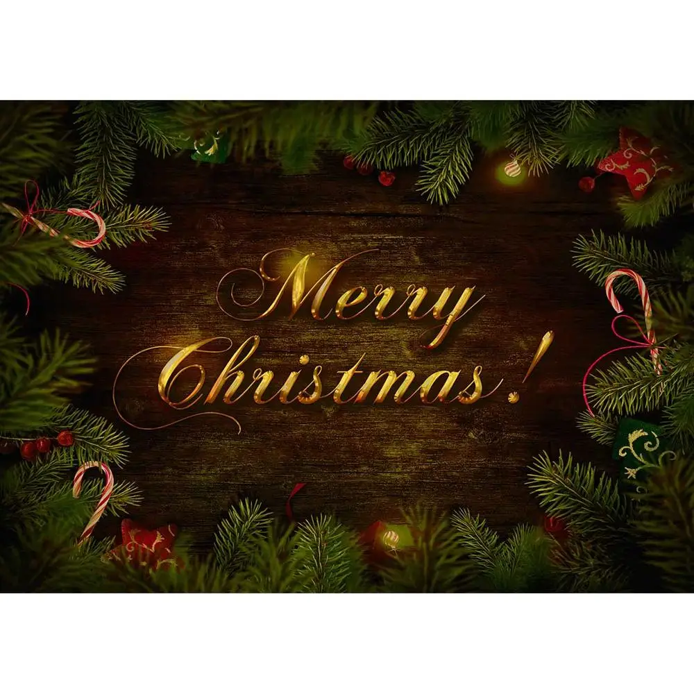 Виниловый тканевый фон для детской фотосъемки с надписью &quotMerry Christmas&quot|Фон