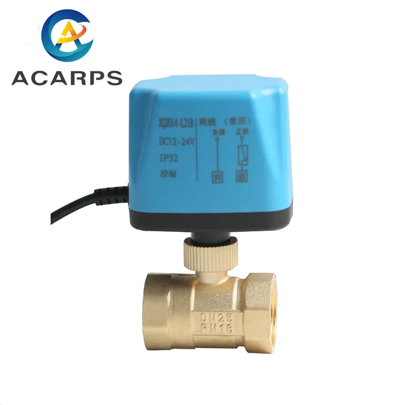 1/2 &quot3/4" 1 &quot2" электрический шаровой кран AC220V DC12V DC24V 2 проводной духовой