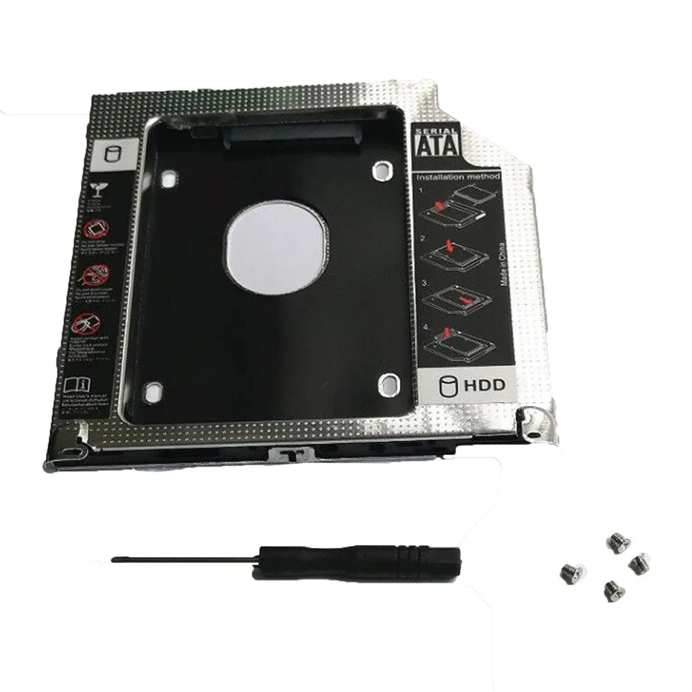 

2nd 9.5mm SATA HDD SSD Hard Drive Caddy Bay for MacBook Pro 13\" 15\" 17\"