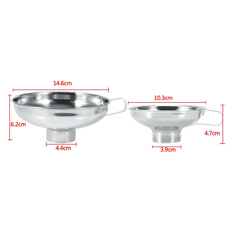 Adeeing Нержавеющая сталь преформы с широким горлышком Воронка Кухня Варенье чашки