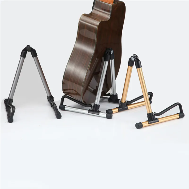Guitar Rack Stander Holder Folding A-Frame For Acoustic Guitar Protect Anti-Slip Guitars Base Ukulele Floor Stand Holder Tool