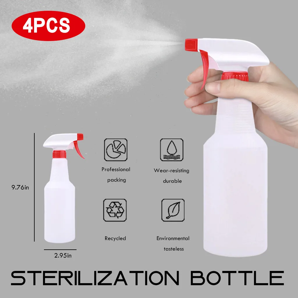 

4PCs Spray bottle Disinfection Liquid Spray Empty Bottle Spray Pot Sterilization Bottle Portable Spray Bottle
