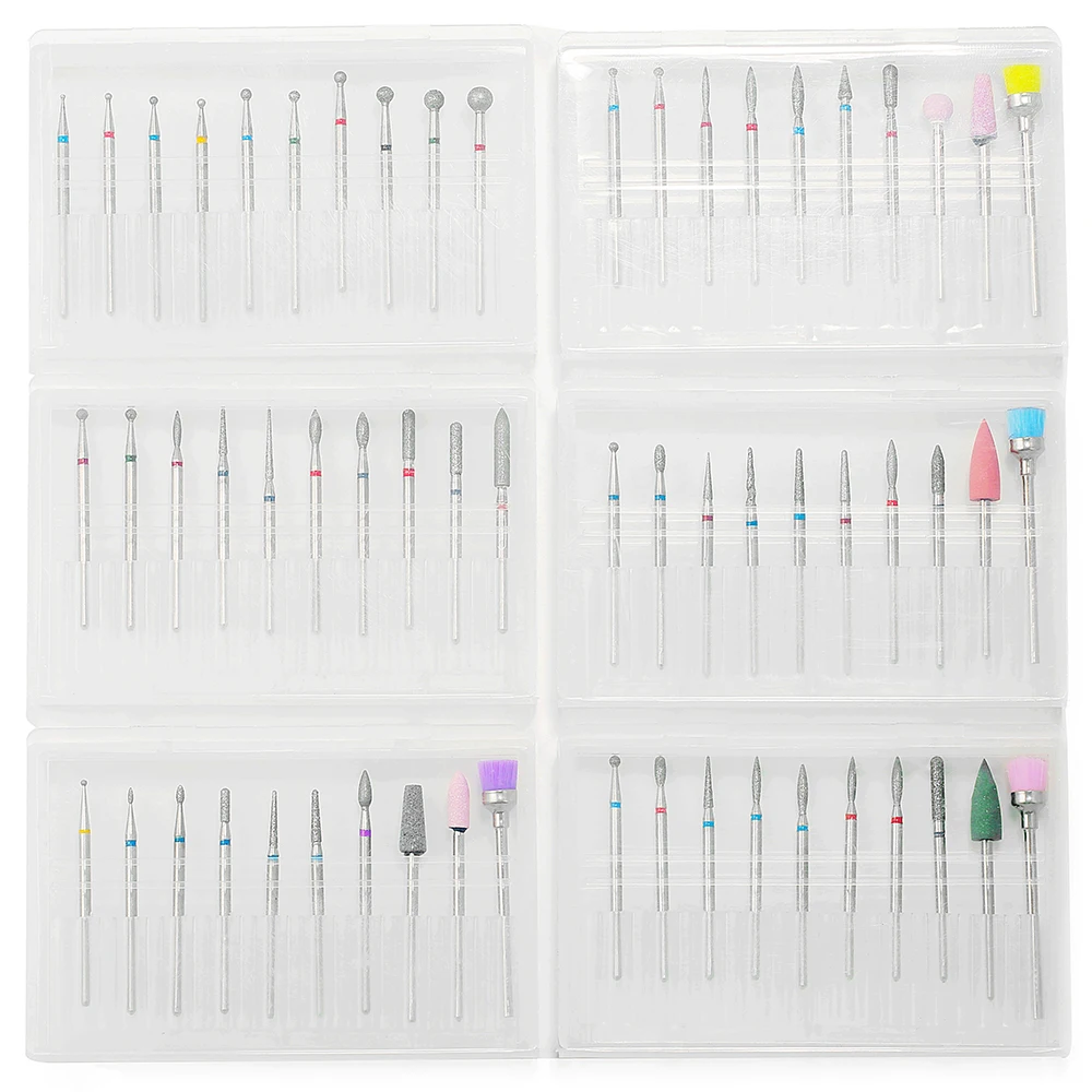 Набор Алмазных фрез для аппаратного маникюра 30 шт./лот | Красота и здоровье