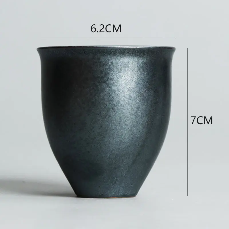 

Japanese Rough Pottery Tea Cup Handmade Porcelain Kung Fu Master Cups Ceramic Coffee Mug Drinkware 100ML Teacup