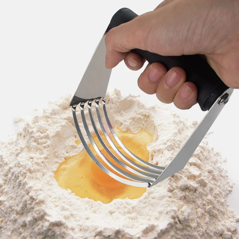 

Stainless Steel Pastry Mixer Biscuit Powder Device Oil Flour Mixer Pressing Baking Tool Pie Butter Whisk Dough Cream Cutter