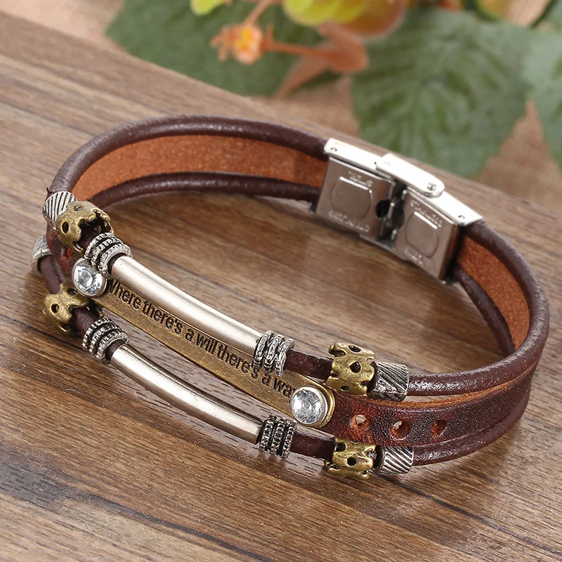 Хит взрывов панк Рок Кристальный браслет пряжка многослойная рука большое