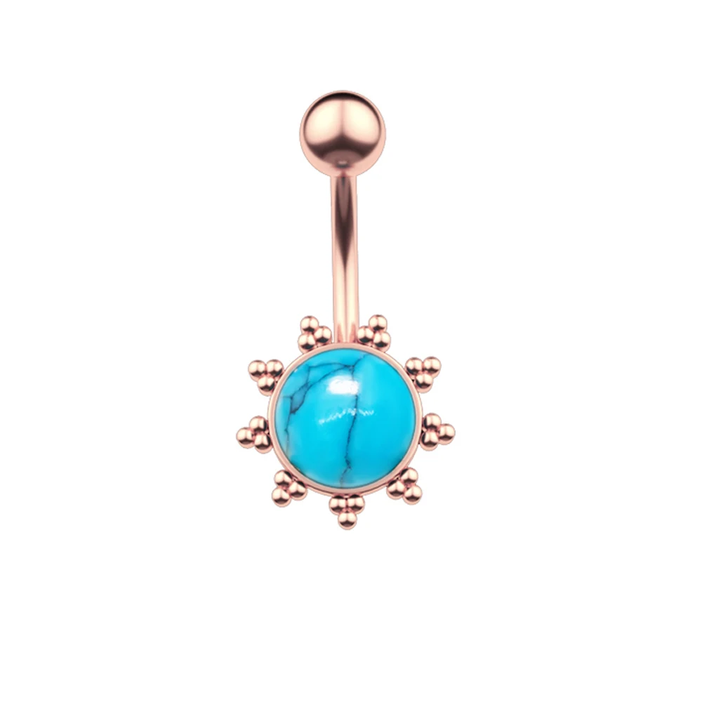 

Mermaid Sun Belly Button Rings Stone CZs Steel Ear Navel Rings Belly Piercings Nombril Ombligo Women Men Body Jewelry Oreja 1pc