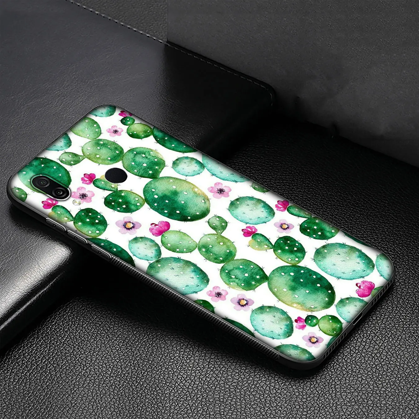 Роскошный мягкий силиконовый чехол IYICAO с растениями и кактусами для Huawei Y9 Y7 Y6 Prime