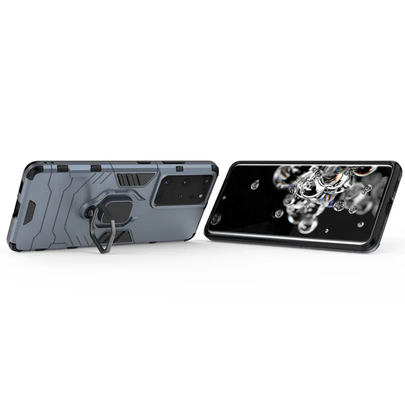 

Holder Case For Samsung Galaxy S21 Plus Case S30 Ultra S20 FE S10 Lite Cover Protective Phone Bumper For Samsung S21 Plus Funda