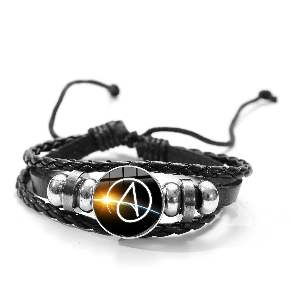 Новый атеист Символ атома браслет стимпанк Metatron куб Легенда Треугольники