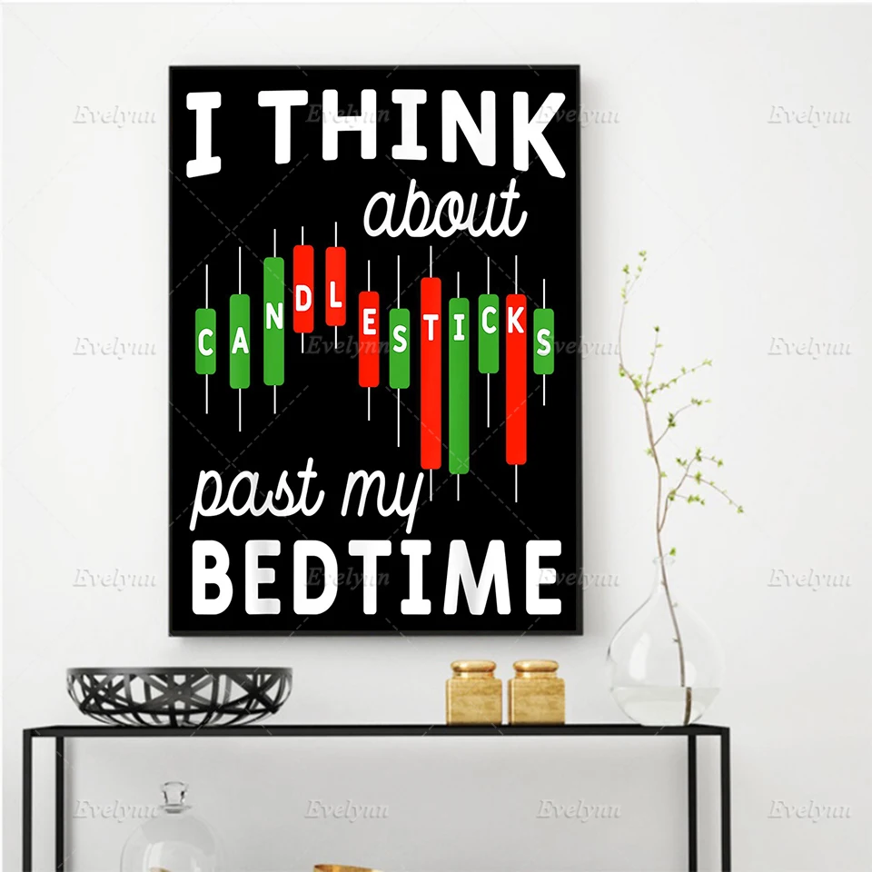 

Trading Candlesticks Inspirational Quotes Posters Print Modern Home Decor Stock Trading Wall Art Canvas Painting For Living Room