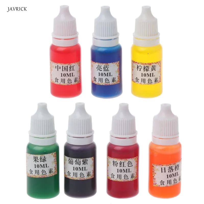 

7 Colors Dye Colorant Set Slime Jewelry Making Skin Safe Liquid Resin Pigments