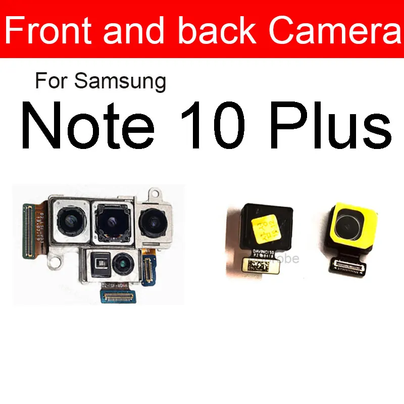 Main Rear Camera Module Flex Cable For Samsung Galaxy Note 10 Plus Note10plus Front Small Camera Repair Replacement Parts