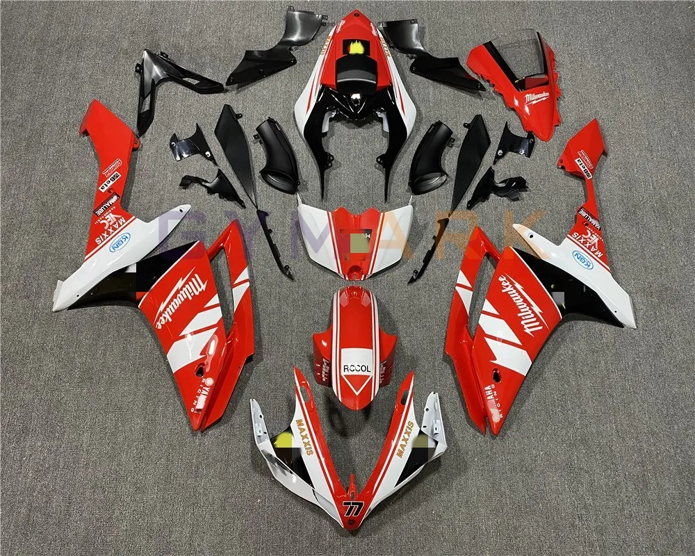 

Для мотоцикла Yamaha YZF R1 YZFR1 2007-2008 ABS инъекция полный комплект обтекателей автомобиля, R1 07 08 корпус красный и белый