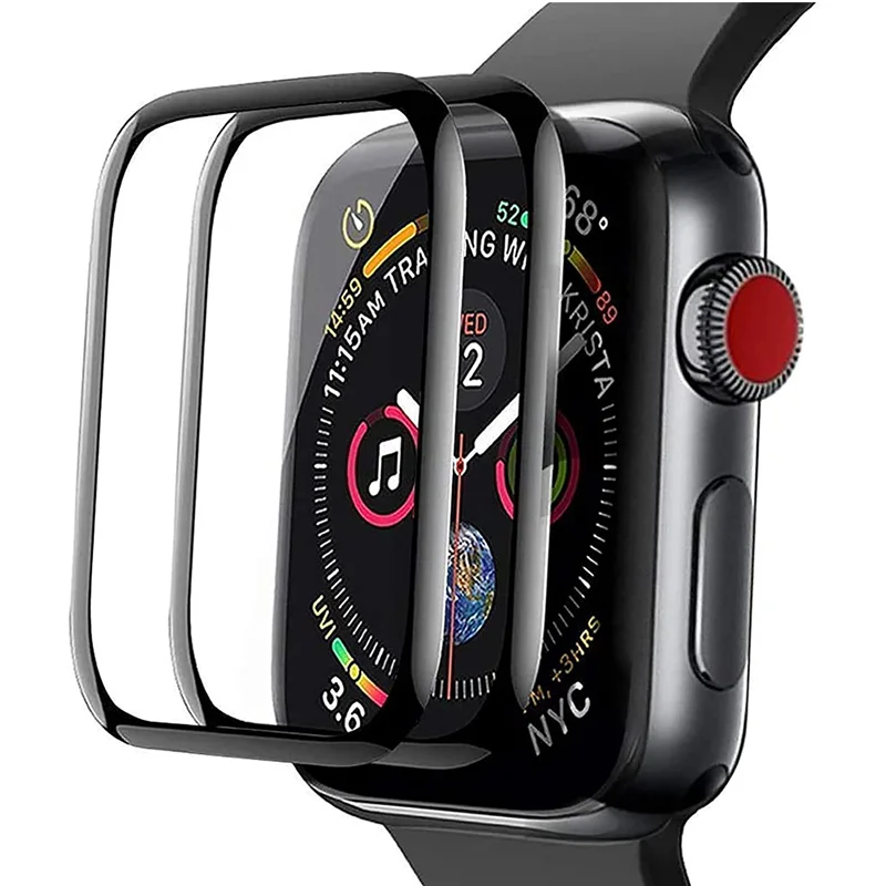 Водонепроницаемая защитная пленка 3D для apple watch 5 4 3 38 мм 40 44 42 не закаленная мягкая