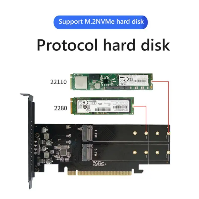 

PCI Express 3,0 X16 до 4 портов M.2 NVME SSD адаптер Raid карта VROC Райзер порт поддержки 2280 22110 M.2 NVME AHCI SSD для ПК