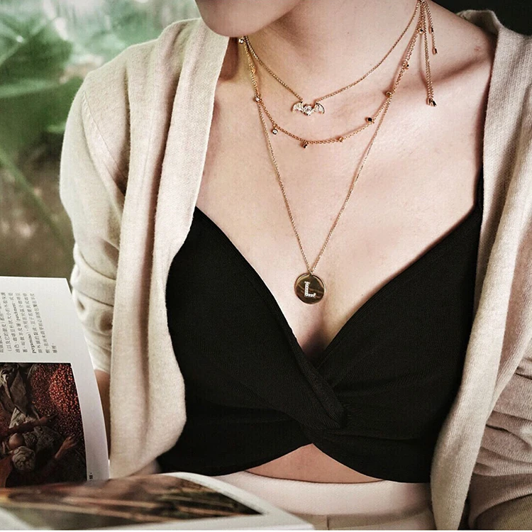 

2020 New Bee Bat Shark Pendant Sun Swallow Leaf Luxury Korean Tide Inlaid Gem Noble Luxury Vintage Women's Brand Jewelry