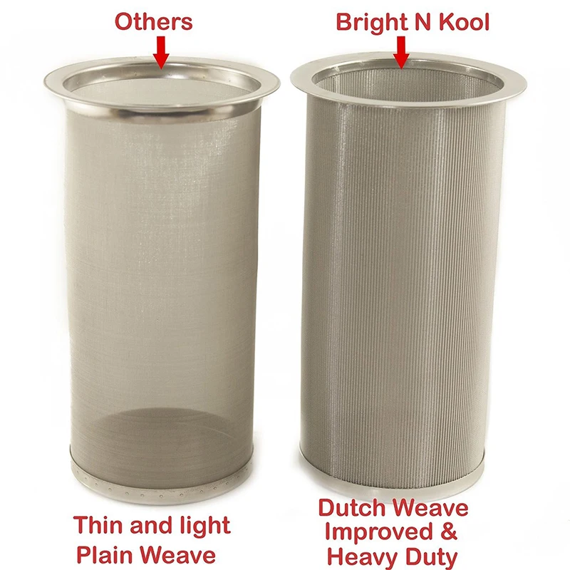 

High Tube Cone Cold For Home Mesh Coffee Steel Tea Filter Reusable RingBrew