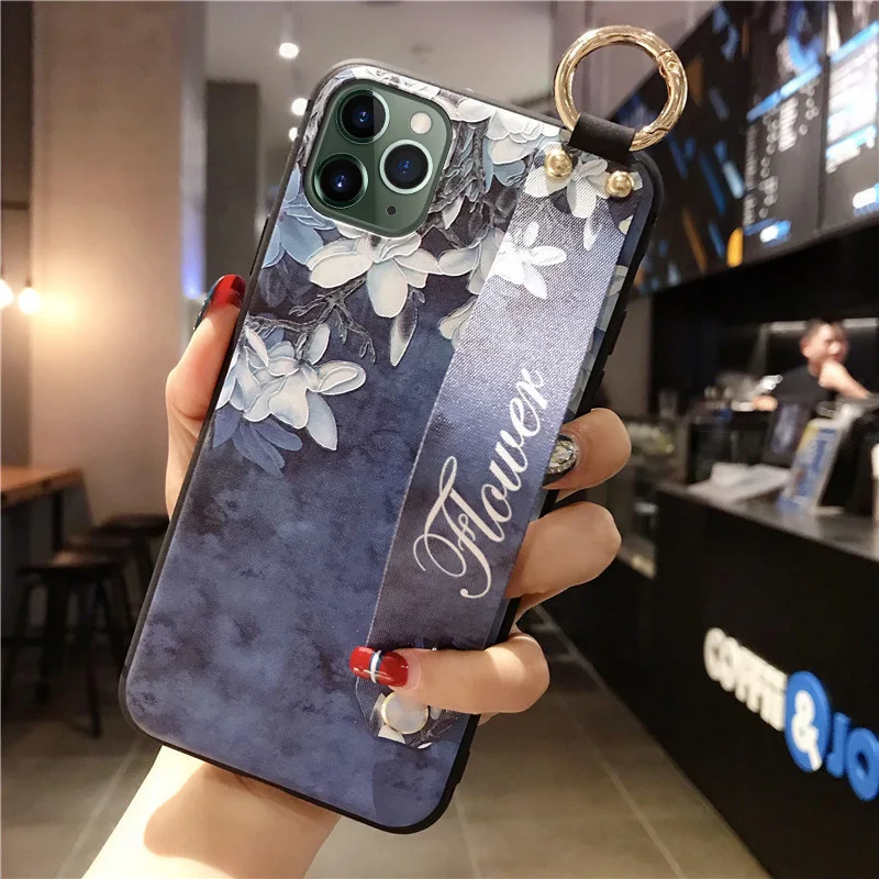 SoCouple ремешок для телефона держатель чехол s для iPhone 11 Pro Max чехол для iPhone 7 8 6 6S Plus X XS Max XR мягкая задняя крышка из ТПУ