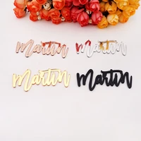 1pcs custom acrylic mirror personalized name baby shower wedding decoration favors cards party gifts
