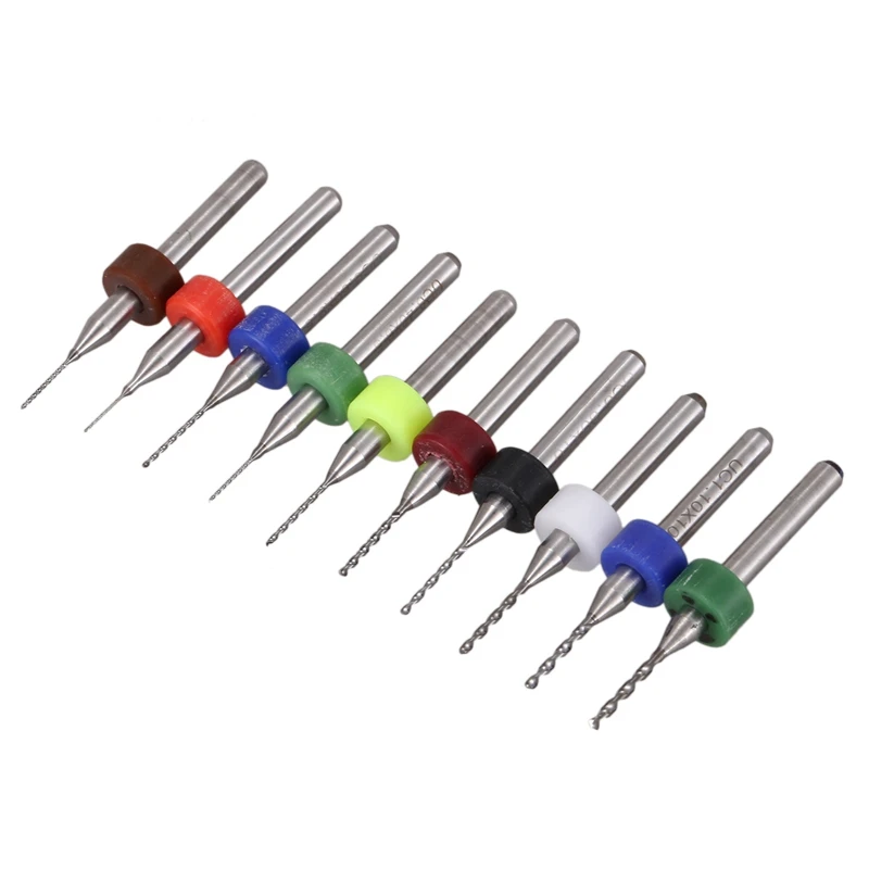 

20 Pcs Carbide Mini Drill Bits CNC PCB, 1.0mm & 0.3-1.2mm