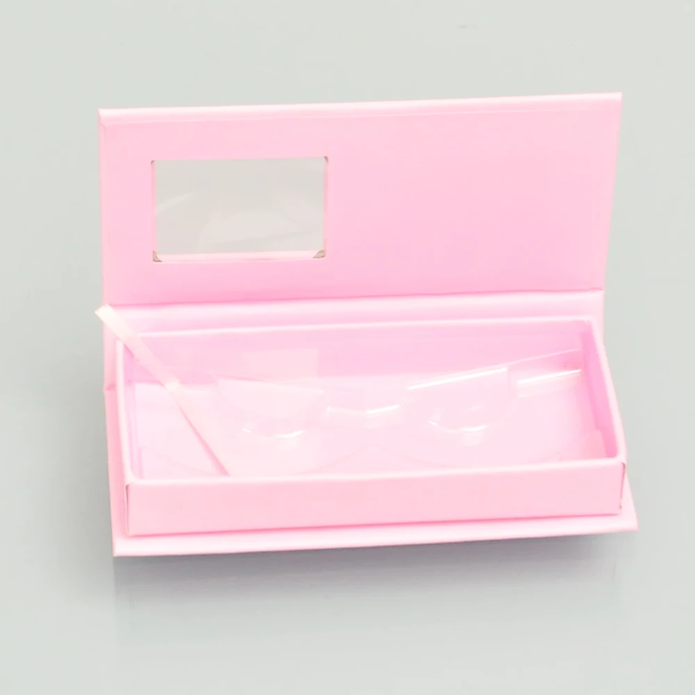 

Wholesale Lash Boxes Packaging Eyelash Box Package Custom Rectangle Plain Pink 25mm Mink Lashes Makeup Storage Case Vendors