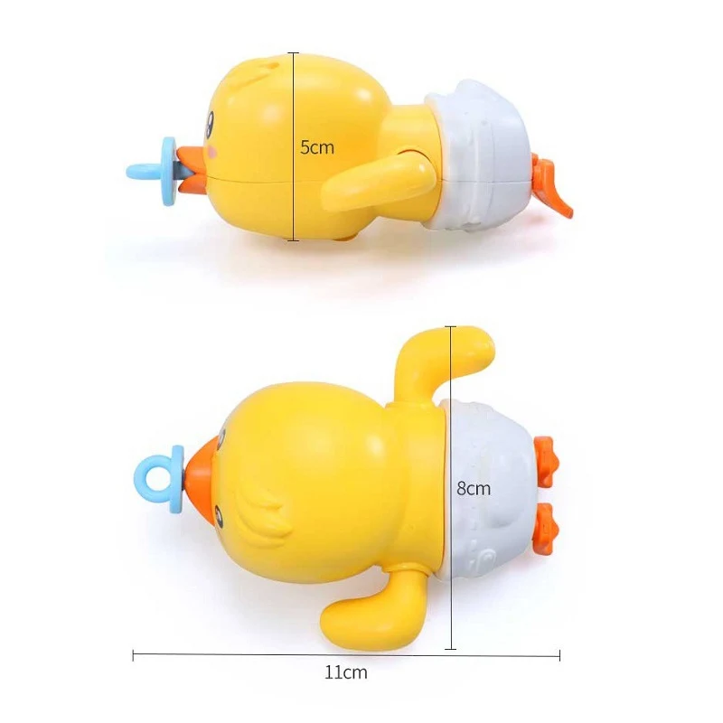 

New summer children's water play clockwork toy children's bathroom bath toy wind-up Lovely cartoon duck