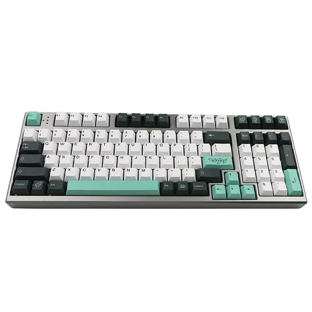 

New Botanical Creative Keycaps 135keys PBT Sublimation Process For Keyboard Profile Plant Key Cap Keyboard Accessories
