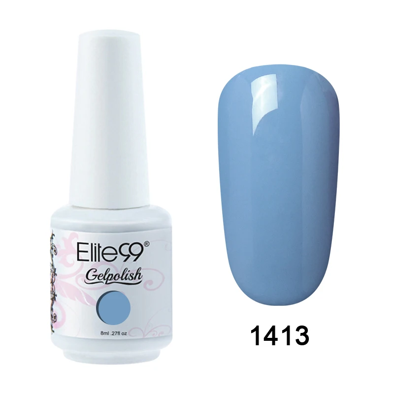 1413 Elite99 8 мл Гель-лак для ногтей Vernis Полупостоянный лак для ногтей УФ-гель лак для ногтей эмаль для маникюра Лак для ногтей - Цвет: 1413