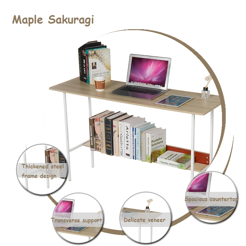 

Wooden Computer Desk Laptop Desks Writing Table Study Desk Office School Room Furniture Large Desktop PC Laptop Workstation Home