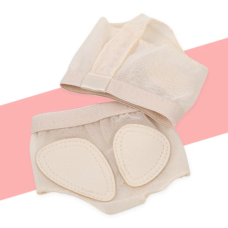 1 пара балетных полуботинок с острым носком для танцев мягкой подошвой защитная