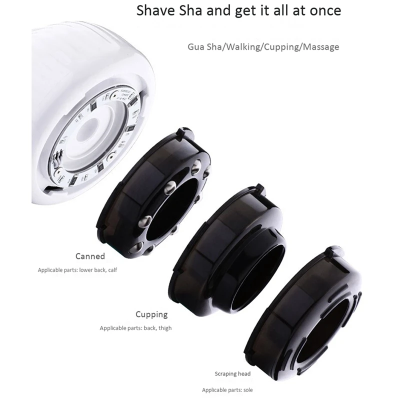 

9 Gears Electric Scraping Instrument Bodys Back Massager Cupping Acupoints Vacuum Gua Sha Device Healthy Care