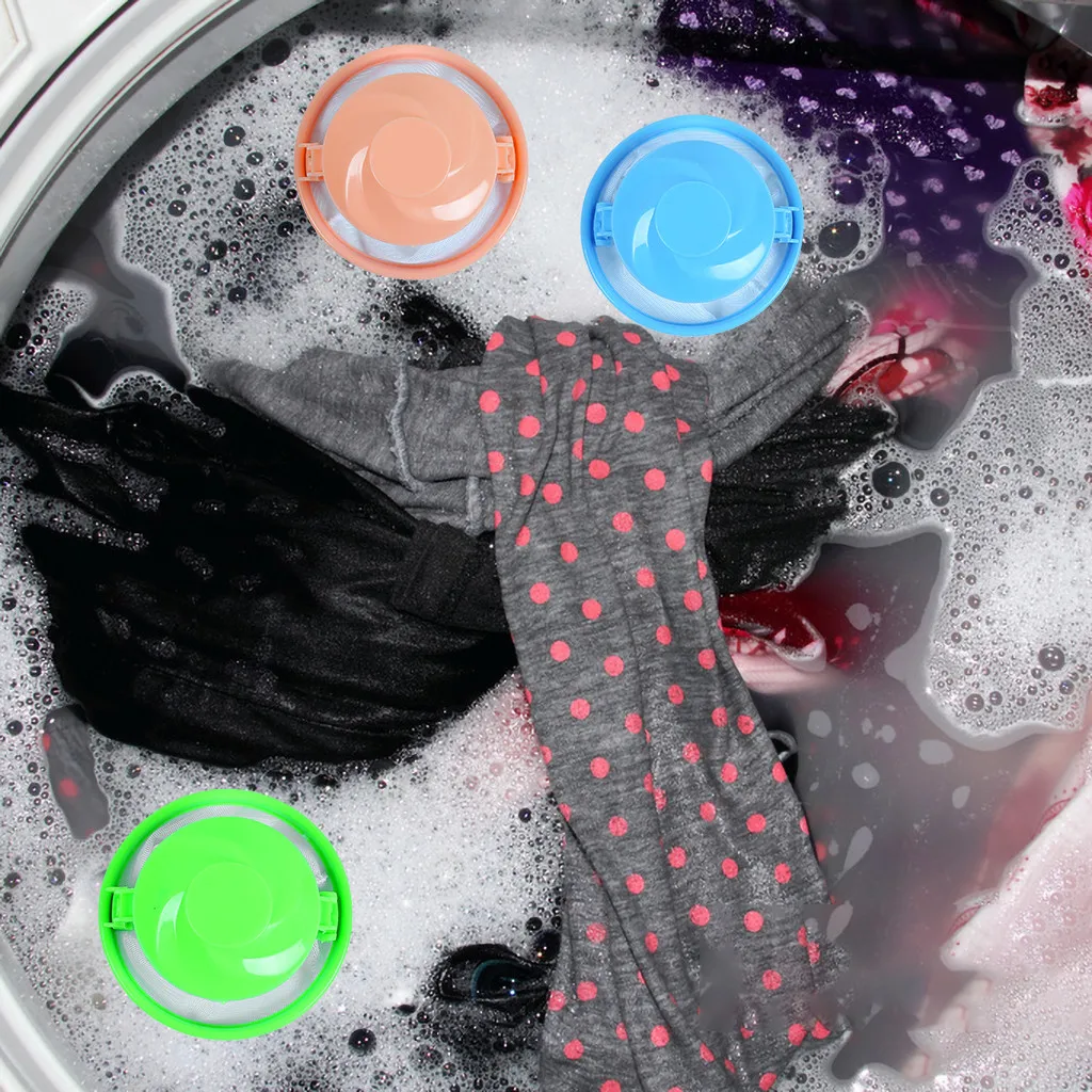 

Washing Machine Filter Washing Lint Filter Bag Laundry Mesh Hair Catcher Floating Ball Pouch Washing Machine Cleaning Tools