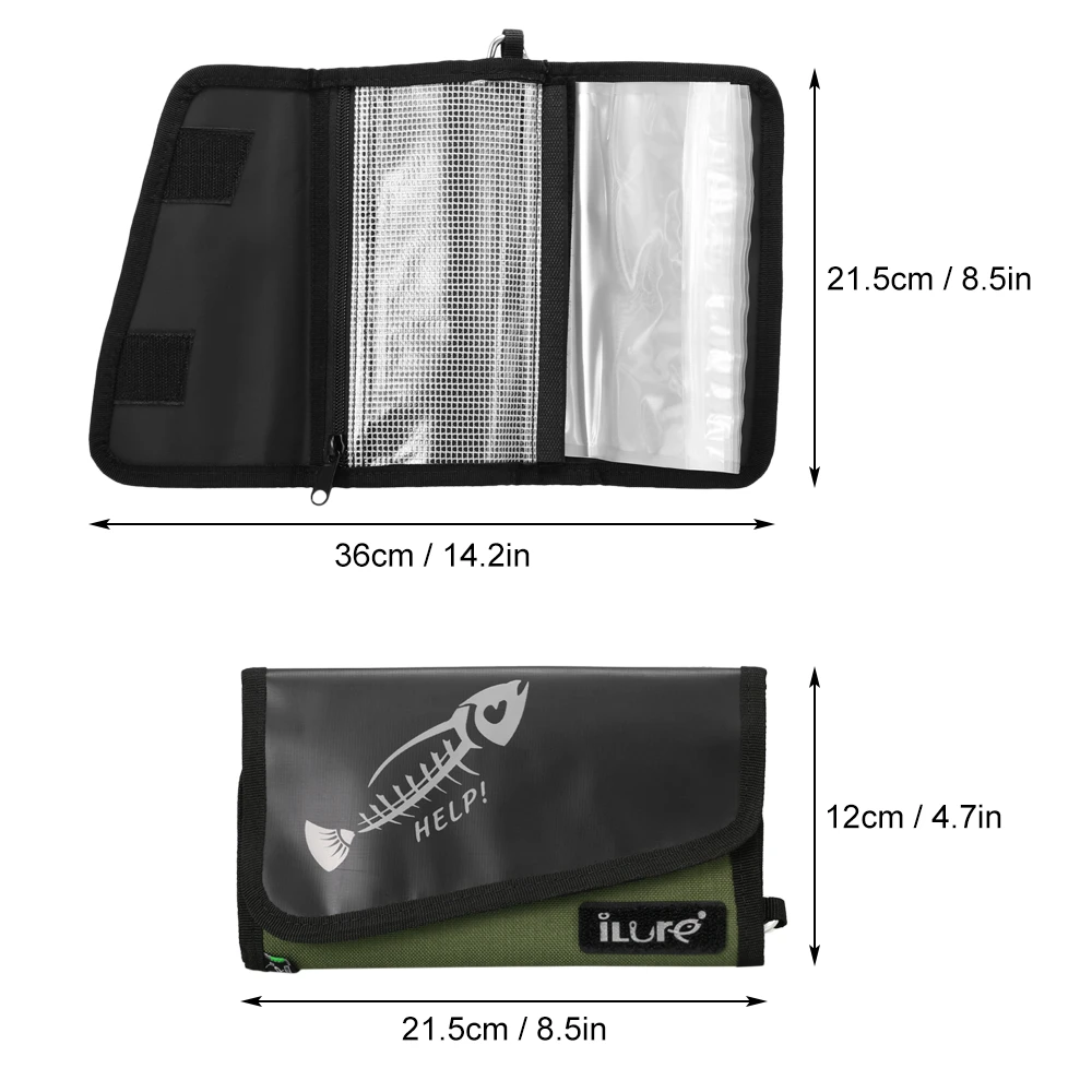 Рыболовная Сумка для приманки портативная складная сумка рыбалки мягкой на