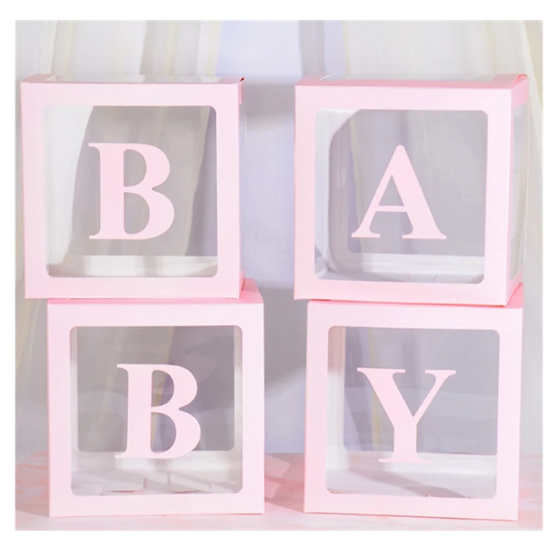 Прозрачная коробка для творчества 30*30 см латексные воздушные шары Детские