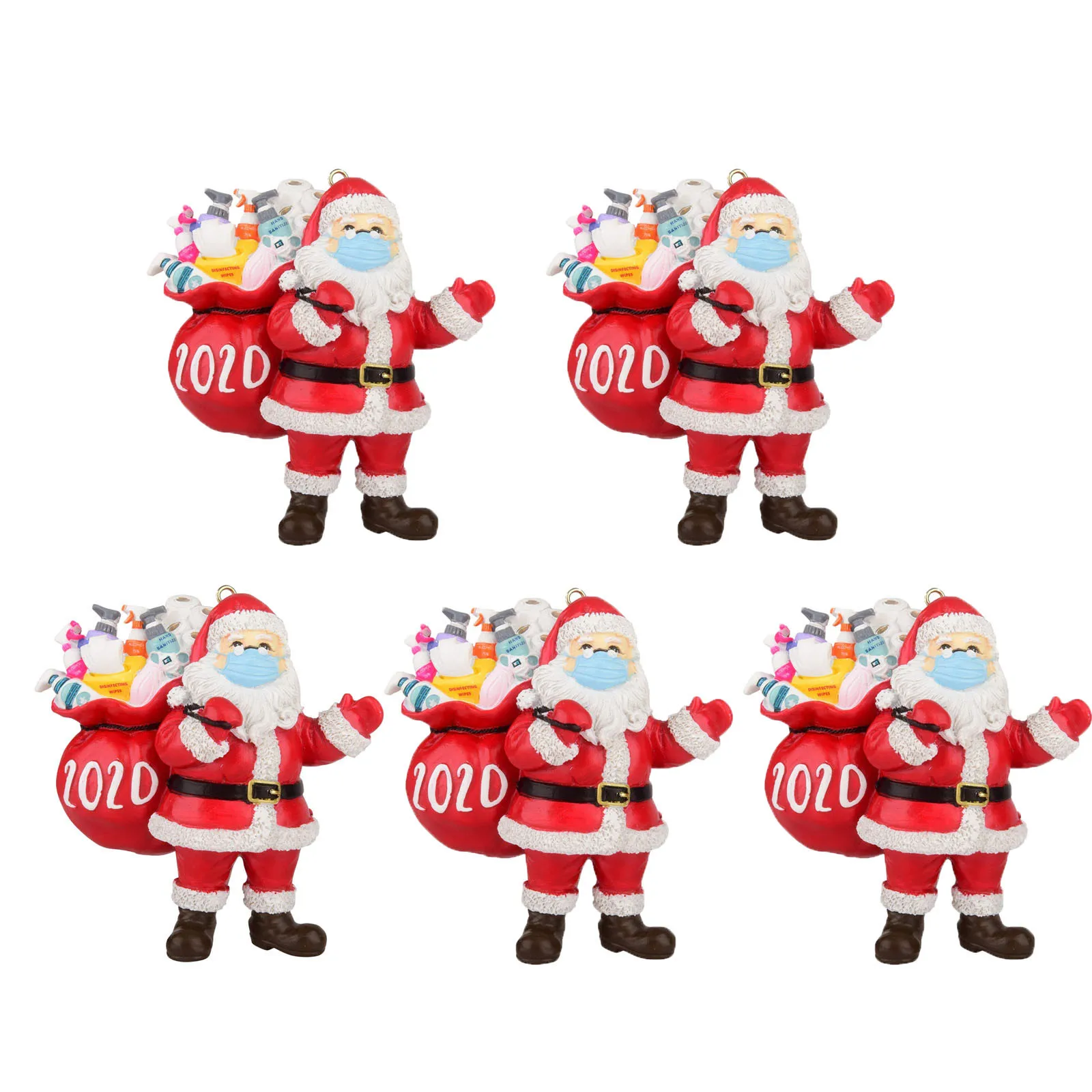 Рождественское украшение Санта Клаус в маске для лица рождественской елки