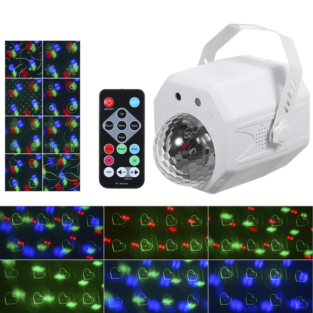 DJ вечерние 3W 3 светодиодный RGB магический шар сценический свет USB диско