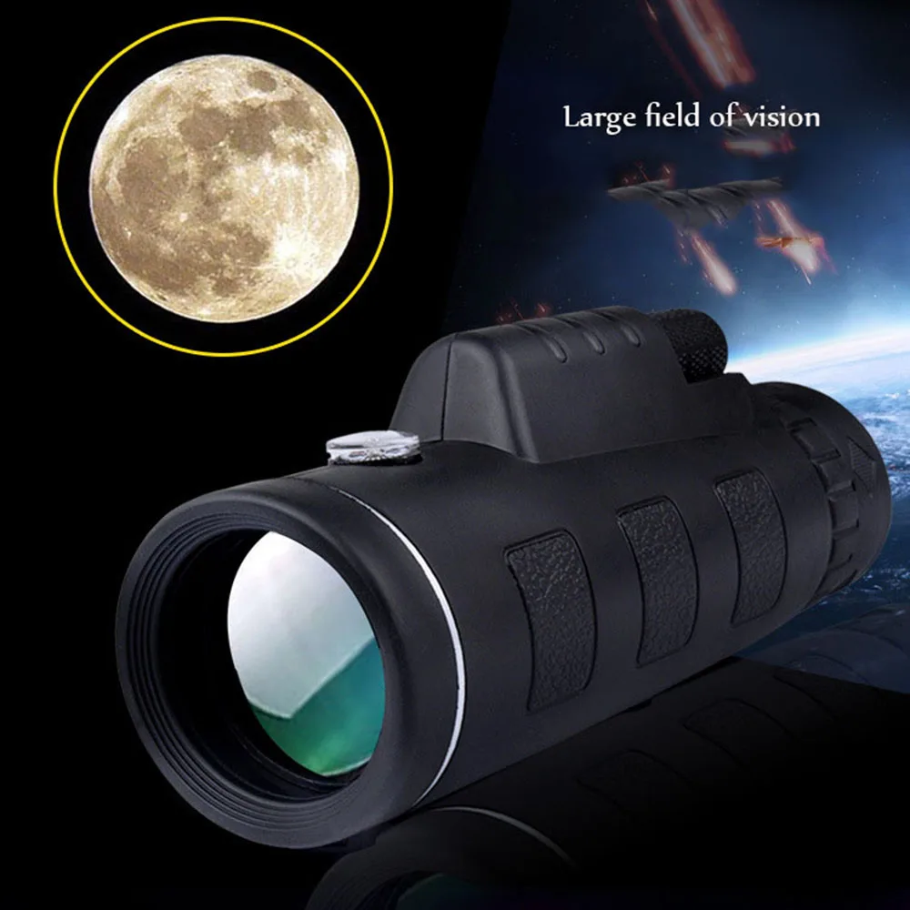 Портативный Монокуляр Mini HD 40x60, телескоп дневного и ночного видения для наблюдения за птицами, охоты, кемпинга, путешествий
