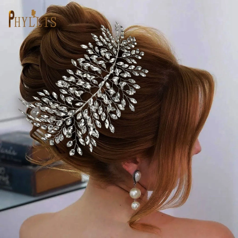 

A401 Beautiful Wedding Tiara Bridesmaid Headband Rhinestone Wedding Hair Accessories Crystal Bridal Headwear Diamonds Headpiece