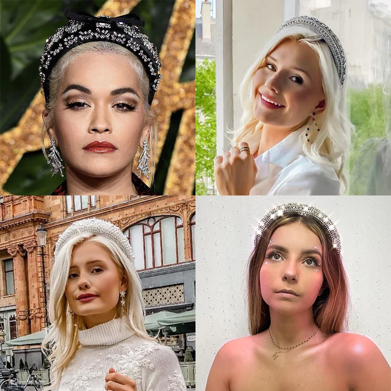 Новинка 2020 Роскошные Цветные Повязки На Голову в стиле барокко с цветными