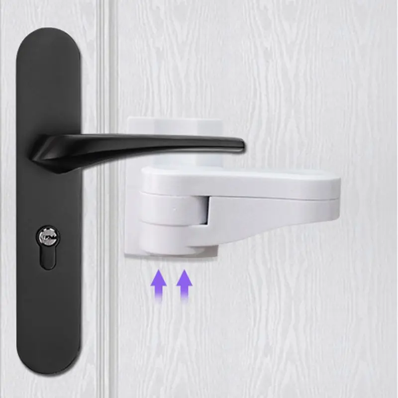 

2 Pack Baby Safety Lock Door Lever Lock Safety Child Toddler Proof Doors Adhesive Lever Handle Compatible