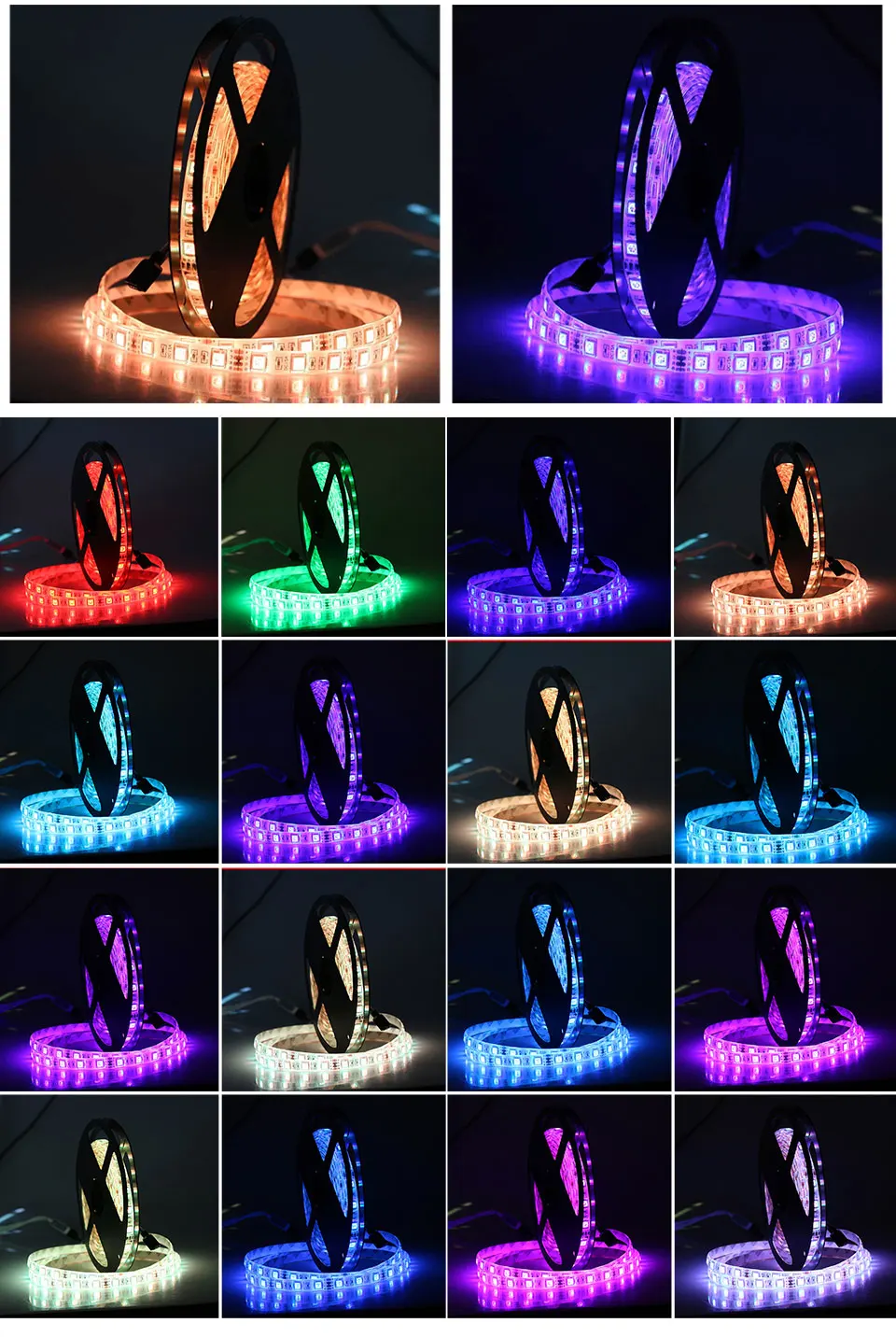 5050 RGB 12 В Светодиодная лента светильник водонепроницаемый кухонный под шкаф светодиодный светильник ing шкаф для спальни ТВ задний светильник Bajada De Cama