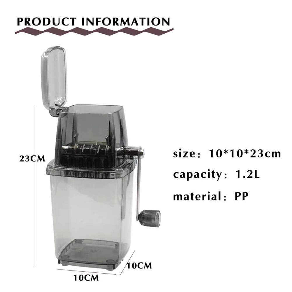 

Manual Ice Crusher Multi-function Boilie Carp Fishing Hand Crank Ice Machine Ice Chopper Home Kitchen Bar Ice Blenders Tools
