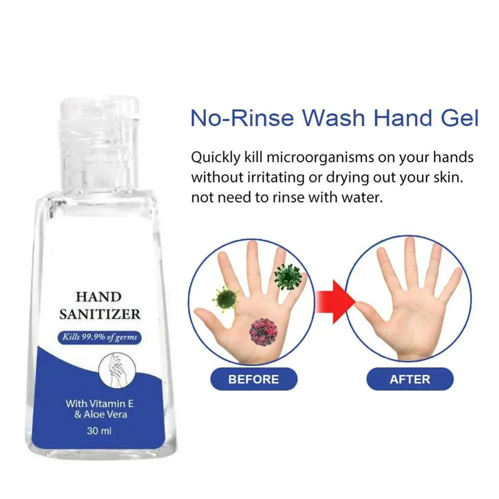 30 мл/60 мл 75% спирт одноразовый дезинфицирующее средство для рук бесконтактная