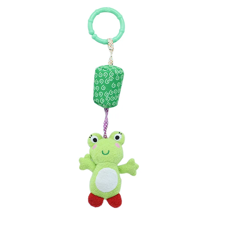 

Baby Crib Rattles Plush Toys Soft frog Rattles Pram Rattle Toys Hanging Rattle For Stroller Newborn Bed Pendant Bell Toy