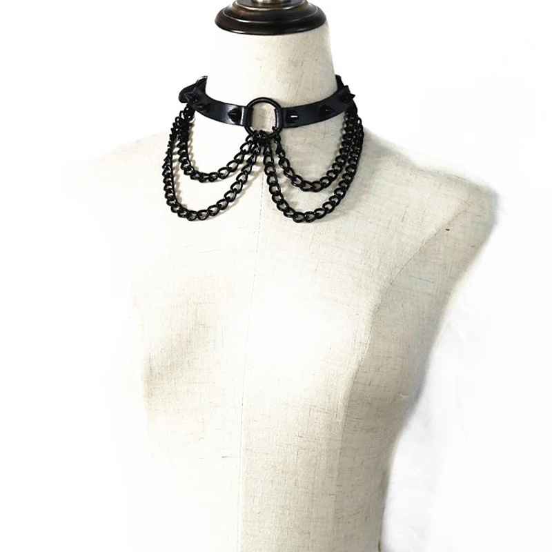 

New Sexy Necklace For Women Original Cross-Border Irregular Kiko Collar W Necklace Red Punk Gothic Jewelry Clavicle Necklace
