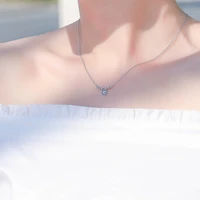 fmily minimalist 925 sterling silver simple and exquisite necklace fashion elegant temperament clavicle chain for girlfriend gif