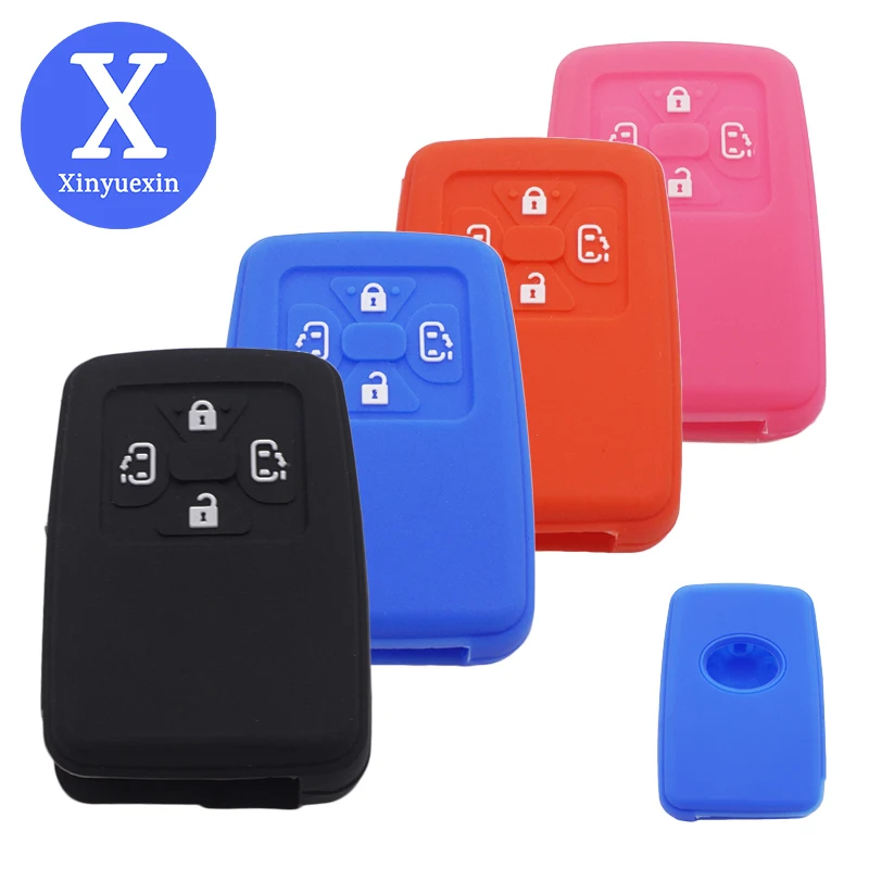 

Xinyuexin Silica Gel Smart Car Key Cover for Toyota Alphard Estima Vellfire Remote Flip Keys Case Holder Silicone Shell Skin Fob
